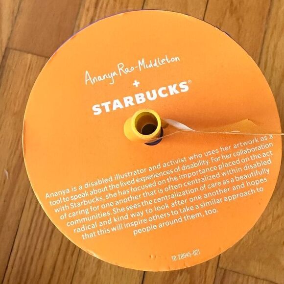 Starbucks Insulated Tumbler NEW Summer 2024 Holographic with Top & Straw Artist - Picture 7 of 8